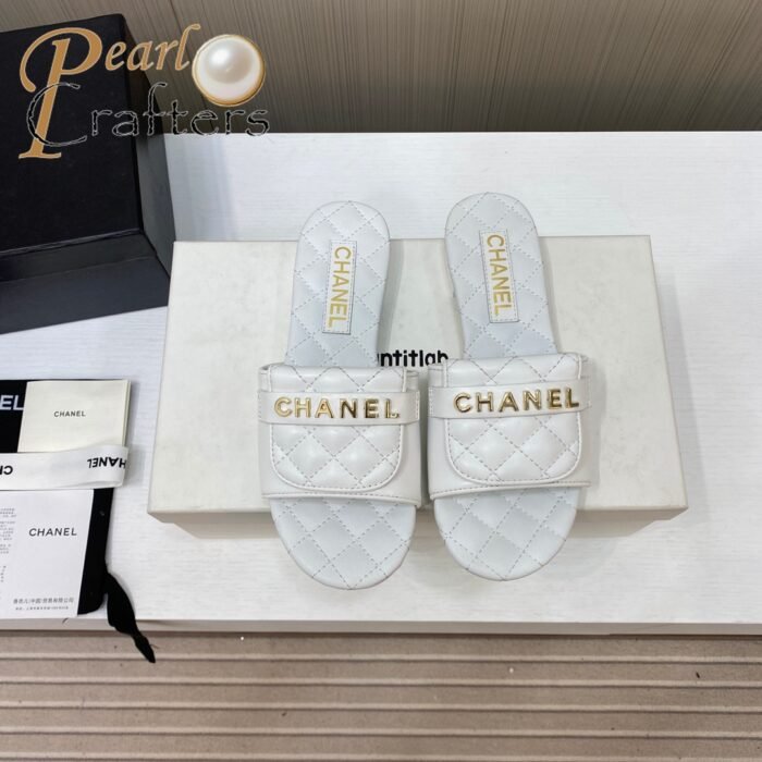 Chanel 25c Lattice Bookbag Buckle Flat Slippers - Image 3