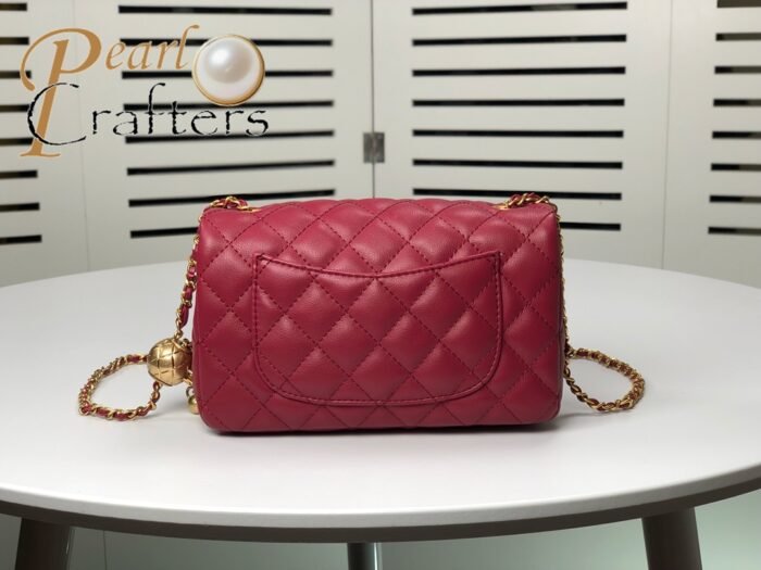 ⁦Chanel Cross Body Metal Ball Chain Shoulder Bag Handbag⁩ - الصورة ⁦3⁩