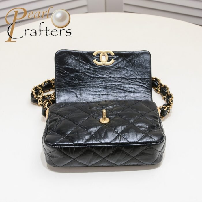Chanel 23K Wide Shoulder Straps Shoulder Bag Handbag - Image 4