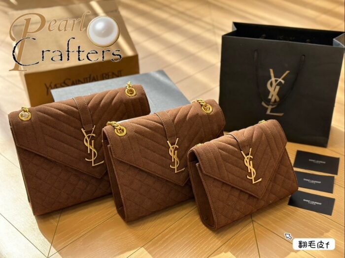 ⁦YSL Saint Laurent Envelope Shoulder Bag Crossbody Bag⁩ - الصورة ⁦5⁩