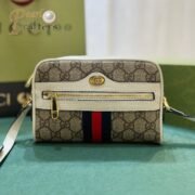 Gucci Ophidia Striped Webbing Waist Pack Belt Bag - Image 4