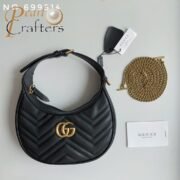 ⁦Gucci Marmnt Half Moon Shoulder Bag Handbag⁩ - الصورة ⁦3⁩