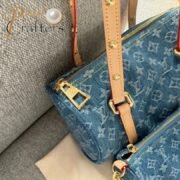 Louis Vuitton LV Denim PAPILLON Handbag Shoulder Bag - Image 7