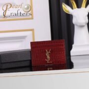 ⁦Saint Laurent YSL Crocodile Print Card Bags⁩ - الصورة ⁦4⁩