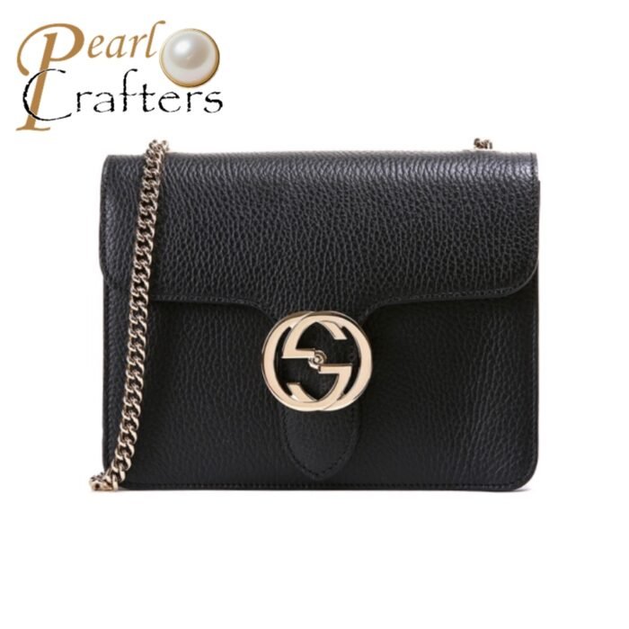 Gucci Litchi Pattern Crossbody Bag - Image 1