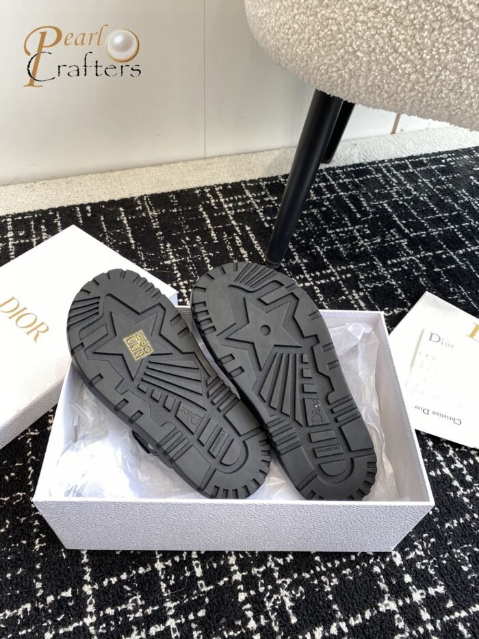 ⁦Dior Dioract One Strap Studded Flat Sandals Slipper Shoes⁩ - الصورة ⁦9⁩