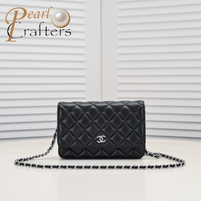 ⁦Chanel Woc Classic Lambskin Silver Hardware Shoulder Bag Handbag⁩ - الصورة ⁦1⁩