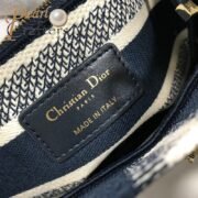 Dior The LADY D-LITE Bag Blue D-Stripes Embroidery M0565ORFQ_M928 - Image 10