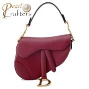 Dior Saddle Red Leather Shoulder Bag Handbag 10A Quality M0447CWVG