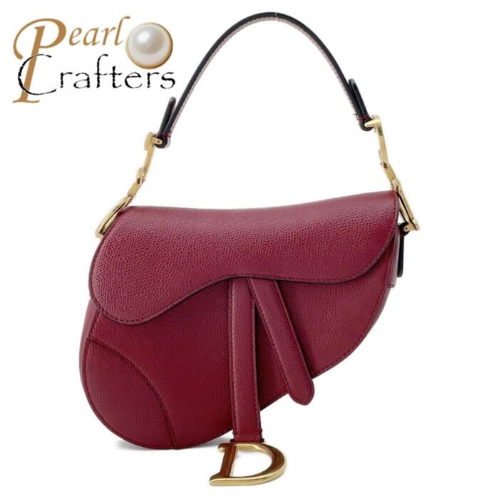 Dior Saddle Red Leather Shoulder Bag Handbag 10A Quality M0447CWVG - Image 1
