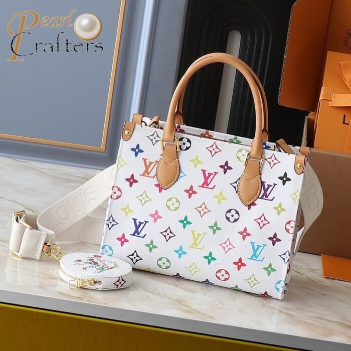 Louis Vuitton LV Takashi Murakami OnTheGo Tote Shoulder Crossbody Bag - Image 1