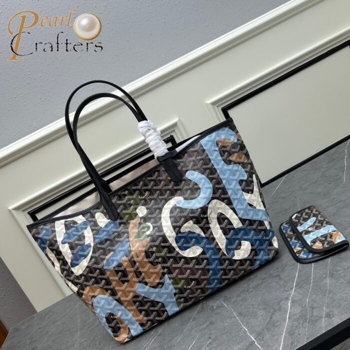 ⁦Goyard Saint Louis graffiti Tote handbag shoulder bag⁩ - الصورة ⁦3⁩