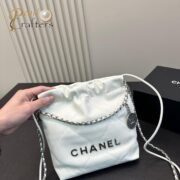 ⁦Chanel 23 Bag Calfskin Bucket Bag Shoulder Crossbody Bag⁩ - الصورة ⁦9⁩