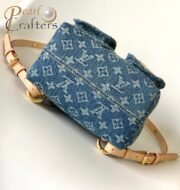 ⁦Louis Vuitton LV VENICE Denim Backpack Bag M46836⁩ - الصورة ⁦6⁩