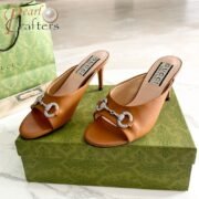 Gucci High-Heeled Sandals Slide Sandal - Image 8