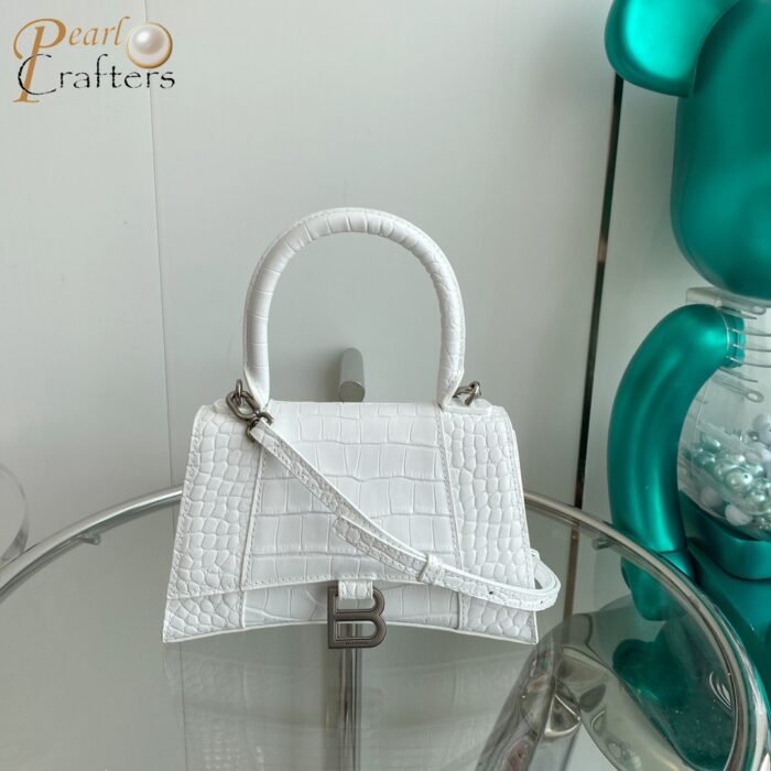 ⁦Balenciaga Hourglass Mini&Small Top Handle Bag⁩ - الصورة ⁦7⁩