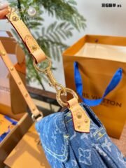 Louis Vuitton Denim Shoulder Bag - Image 6
