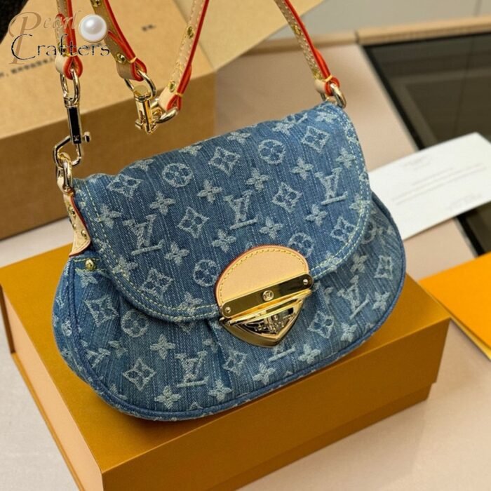 Louis Vuitton LV Sunset Denim Handbag Shoulder Bag - Image 4