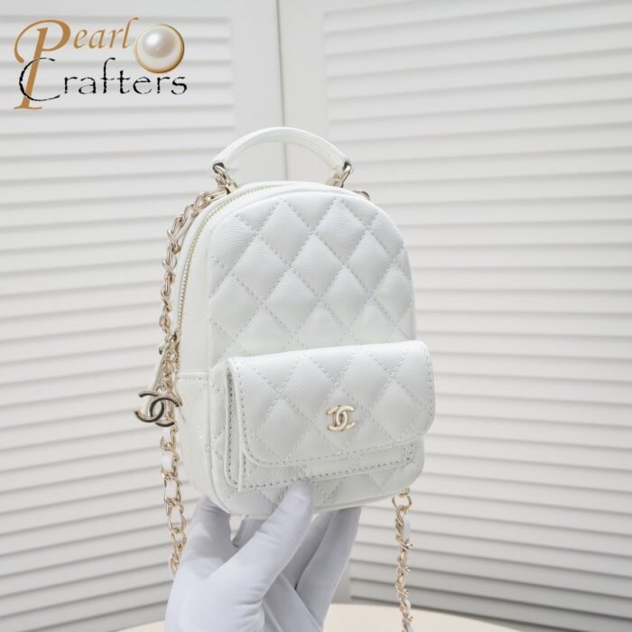 ⁦Chanel 24C Mini Small School Bag Backpack Bag Handbag⁩ - الصورة ⁦5⁩