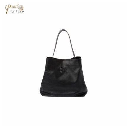 Miumiu Hobo Leather Shoulder Handbag