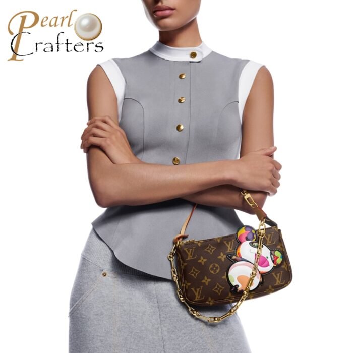 Louis Vuitton LV Takashi Murakami Pochette Accessories Mahjong Bag Shoulder Bag M13440 - Image 3