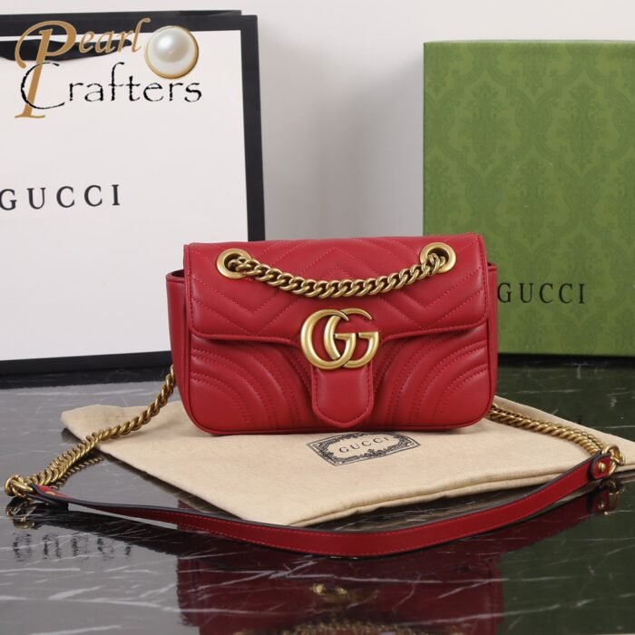 ⁦Gucci GG Marmont Small & Mini Shoulder Bag 443497⁩ - الصورة ⁦17⁩