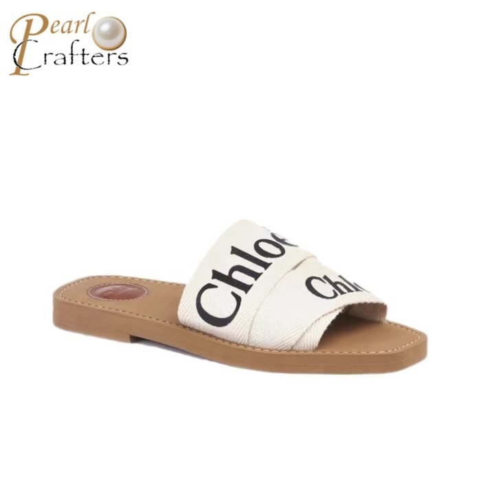⁦Chloe Woody Flat Mule Slide Sandals⁩ - الصورة ⁦1⁩