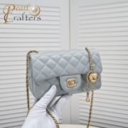 Chanel Cross Body Metal Ball Chain Shoulder Bag Handbag - Image 5