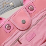 Chanel Cruise Chain Canvas Beach Bag Shopping bag Tote Shoulder Bag Handbag - Image 9