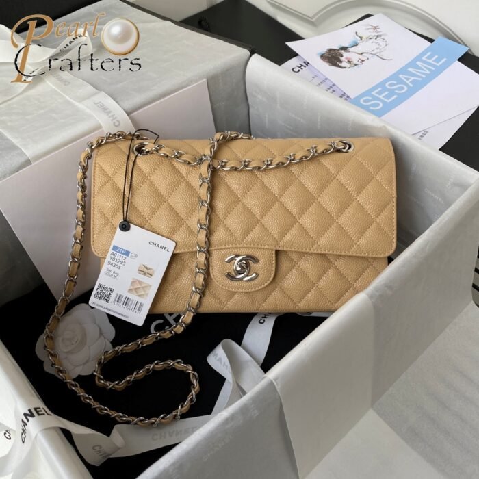 Chanel Caviar CF Medium 25CM Shoulder Bag 10A Quality - Image 8