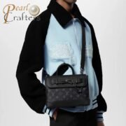 Louis Vuitton LV Steamer Monogram Eclipse Shoulder Crossbody Tote Bag M46953 M24436 - Image 3