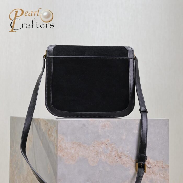 ⁦Saint Laurent YSL brown Solferino medium suede shoulder bag 10A quality 635025⁩ - الصورة ⁦27⁩
