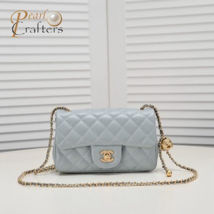 Chanel Cross Body Metal Ball Chain Shoulder Bag Handbag