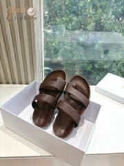 ⁦The Row Round toeFlat Loafers Sandals Slipper Shoes⁩ - الصورة ⁦4⁩
