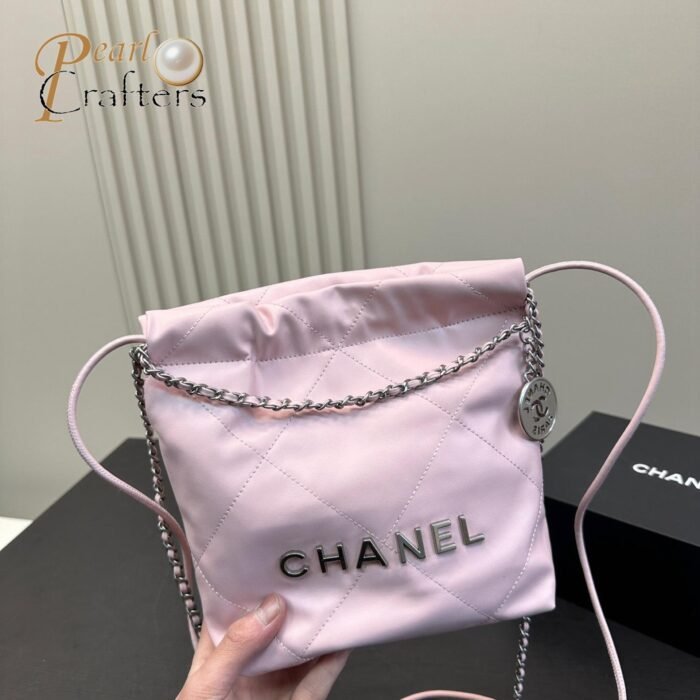 ⁦Chanel 23 Bag Calfskin Bucket Bag Shoulder Crossbody Bag⁩ - الصورة ⁦2⁩