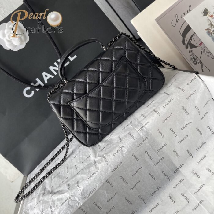 Chanel Classic Flag Bag Flap Bag SO Black Lambskin 20CM Shoulder Bag （10a mirror version） - Image 4