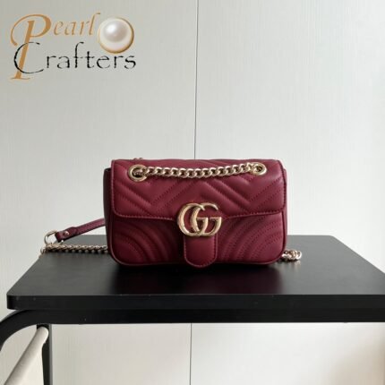 Gucci GG Marmont 446744 Cowhide Mini Shoulder Bag