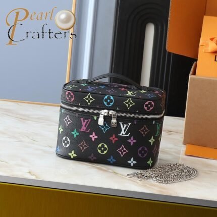 Louis Vuitton LV Takashi Murakami Nice mini Nano Tote Cosmetic Bag M13747