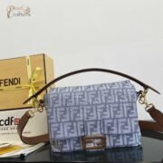 Fendi denim series mama baguette bag (10a mirror version) - Image 2