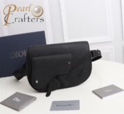 ⁦DIOR Saddle Men  Embroidery Crossbody Bag 10A⁩ - الصورة ⁦5⁩