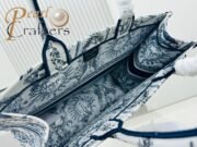 Dior Book Tote Embroider Large Shoulder Bag Handbag - Image 9