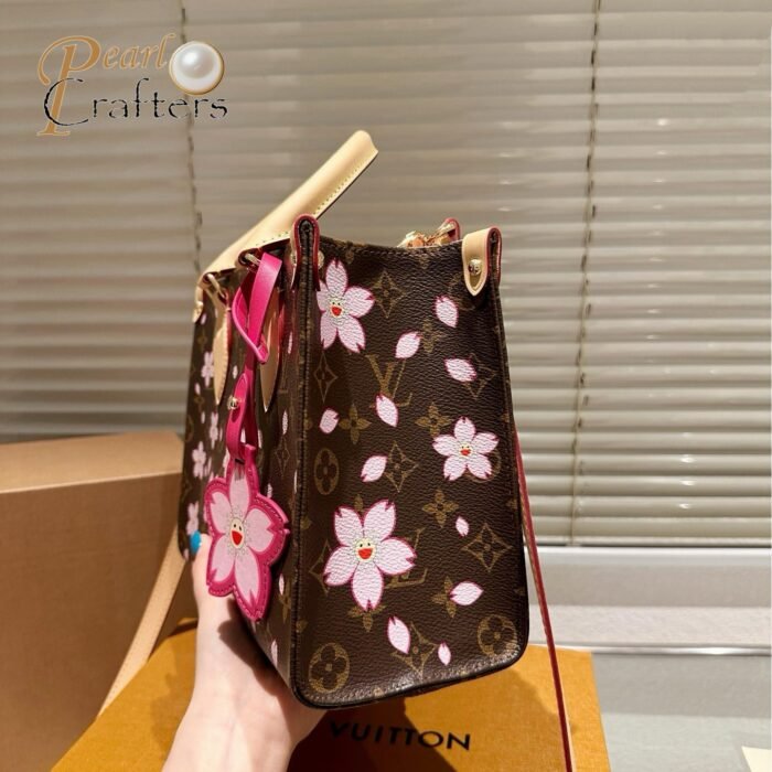 Louis Vuitton LV Takashi Murakami CHERRY BLOSSOM Tote  Shopping Bag Shoulder Crossbody Handbag M13269 - Image 4