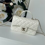 Chanel Classic Mini Flap Bag Top Handle Shoulder Bag Handbag 10A - Image 7