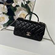 Chanel Classic Mini Flap Bag Top Handle Shoulder Bag Handbag 10A - Image 11