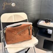 LOEWE Suede Puzzle Bag - Image 5