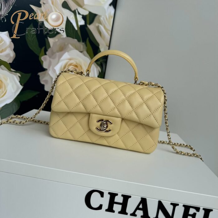 Chanel Classic Mini Flap Bag Top Handle Shoulder Bag Handbag 10A - Image 21