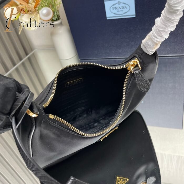 ⁦Prada e-Edition 2000 Hobo Handbag Nylon Shoulder Bag 10A⁩ - الصورة ⁦8⁩