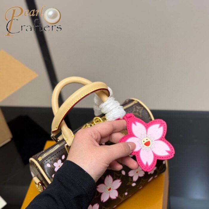 Louis Vuitton LV Takashi Murakami Co-branded Speedy Bandoulière CHERRY BLOSSOM Cherry Blossom Shoulder Handbag - Image 7