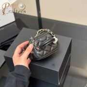 Chanel Box Bag with Mirror Handbag Shoulder Satchel - Image 8