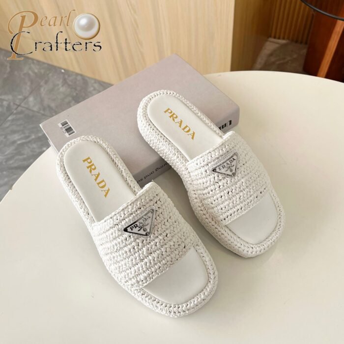 Prada Stylish Platform Sandals Slide Sandal - Image 1